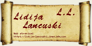 Lidija Lančuški vizit kartica
